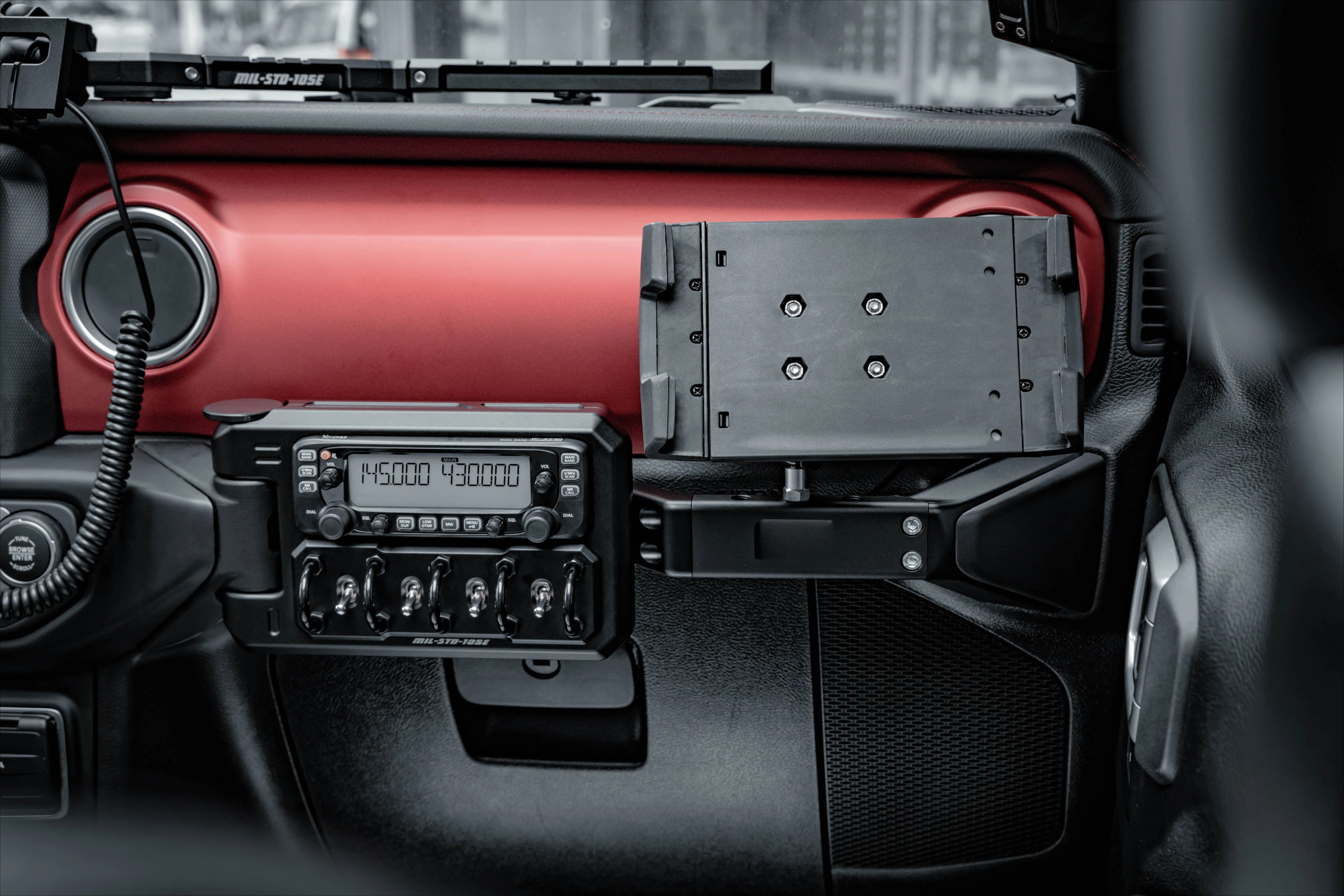 Fury 2018+ Accessories Aluminum Passenger Control Panel Kit With Bracket for  Wrangler JL